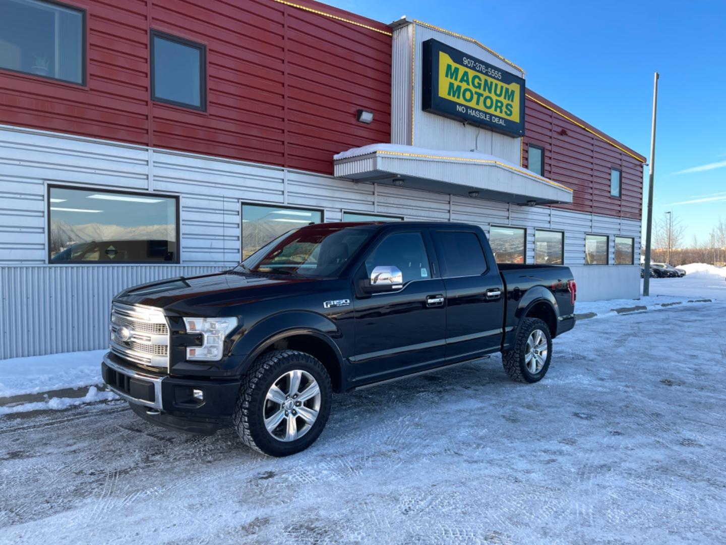 2016 BLACK /black leather FORD F-150 XL (1FTEW1EGXGF) with an 3.5L engine, Automatic transmission, located at 1960 Industrial Drive, Wasilla, 99654, (907) 274-2277, 61.573475, -149.400146 - Photo#1